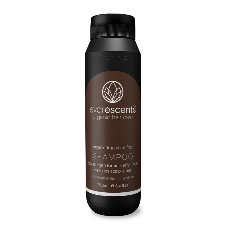 Everescents Organic Fragrance Free Shampoo 250ml