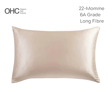 OHC Premium Silk Pillowcase - Champagne - Queen - Envelope Plain Package